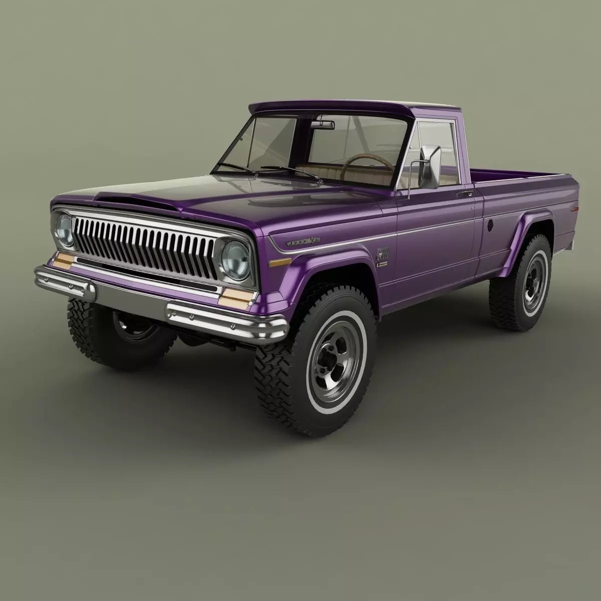 Jeep J2000 J10 Pickup 3D model_0