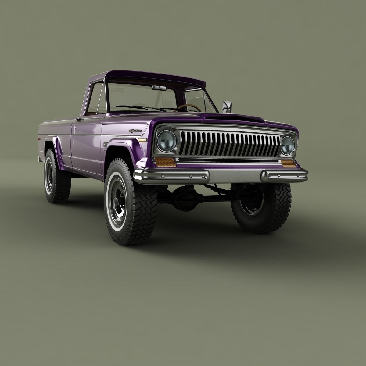 Jeep J2000 J10 Pickup 3D model_9