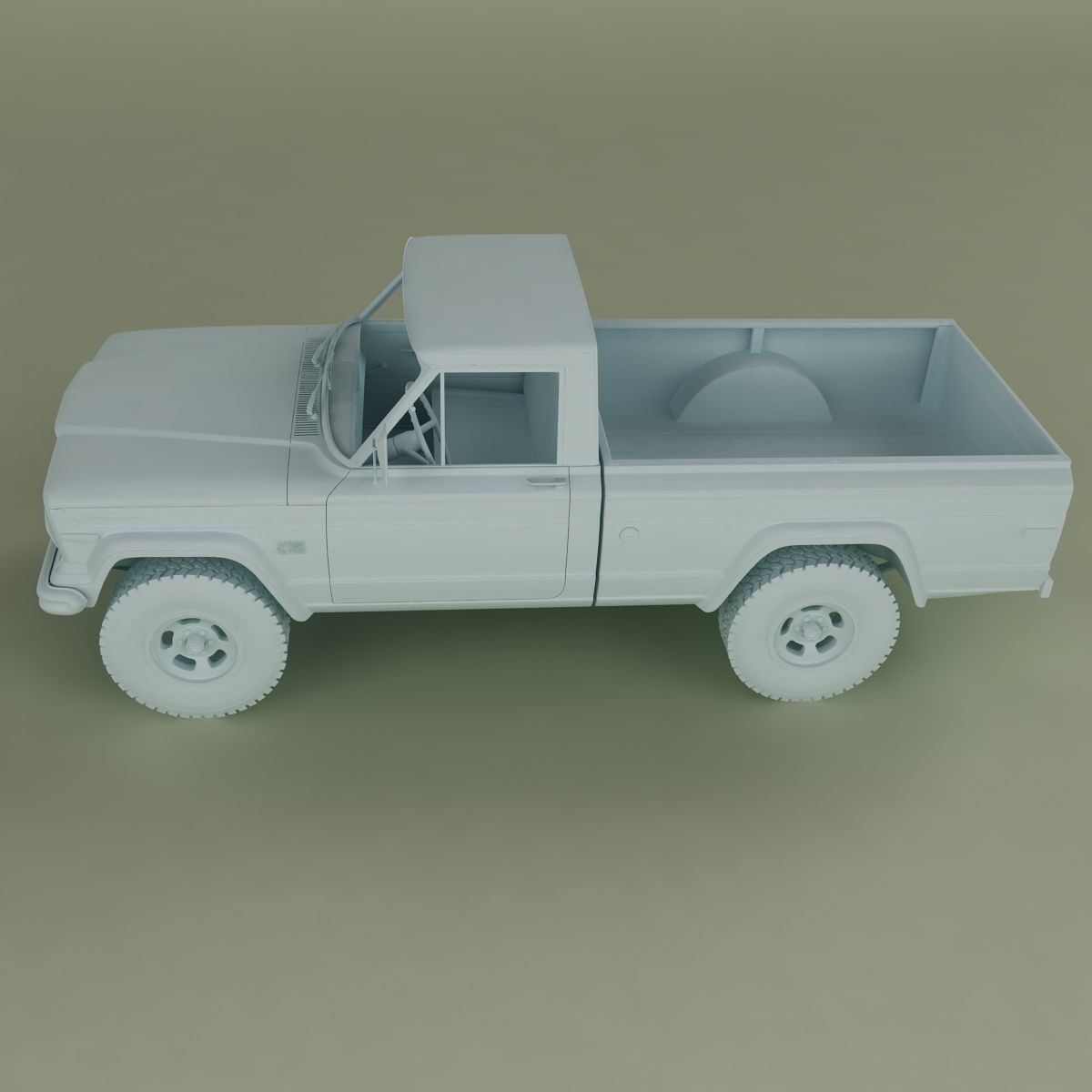 Jeep J2000 J10 Pickup 3D model_11