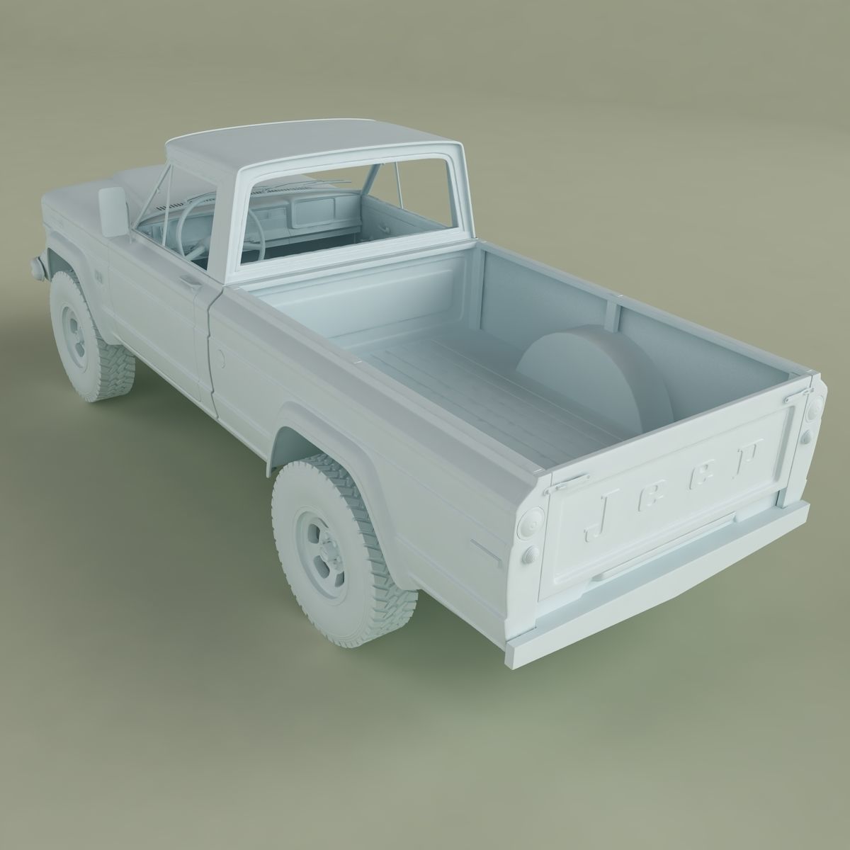 Jeep J2000 J10 Pickup 3D model_12