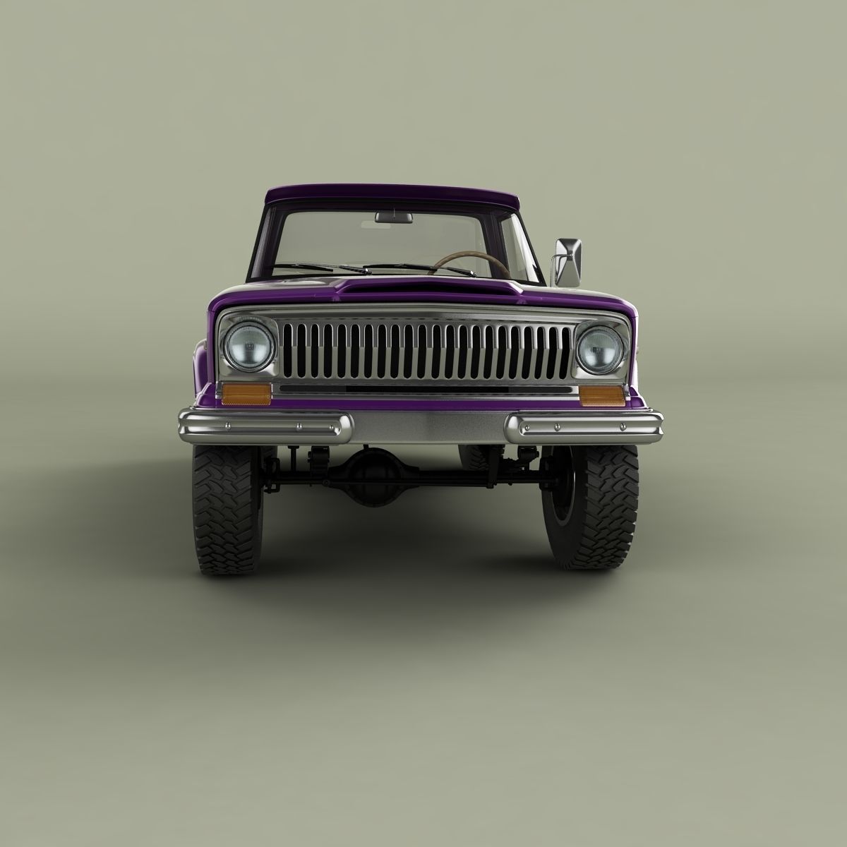 Jeep J2000 J10 Pickup 3D model_4
