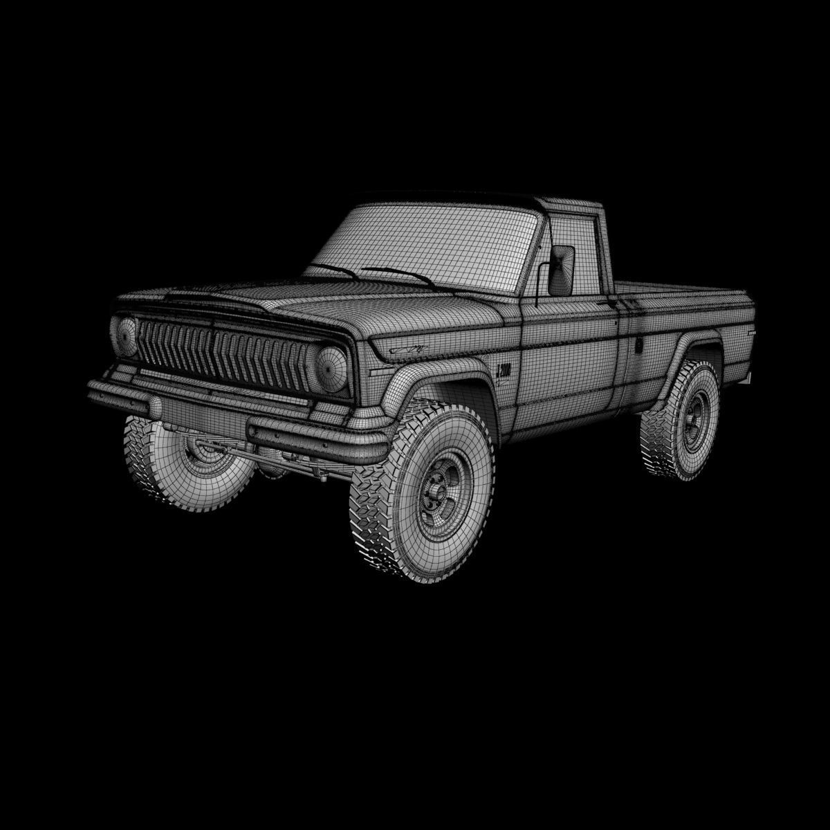 Jeep J2000 J10 Pickup 3D model_14