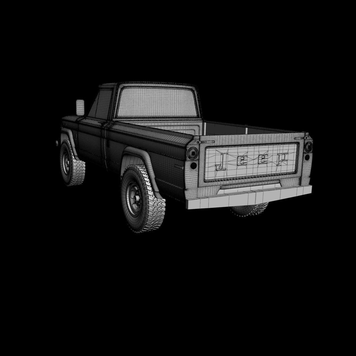 Jeep J2000 J10 Pickup 3D model_16