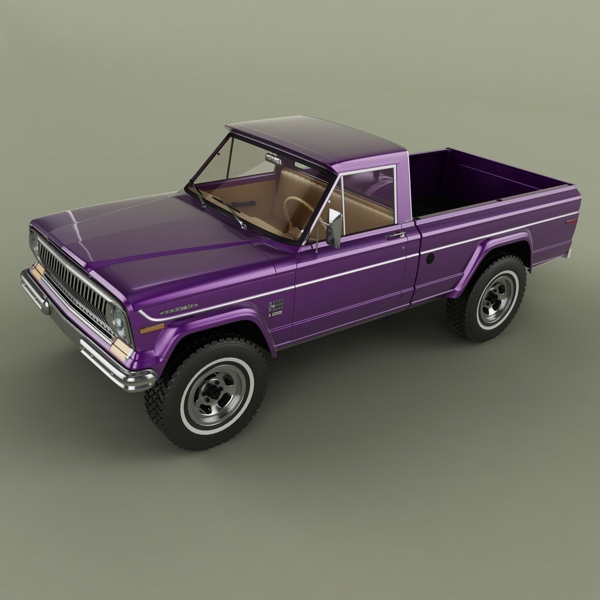 Jeep J2000 J10 Pickup 3D model_5