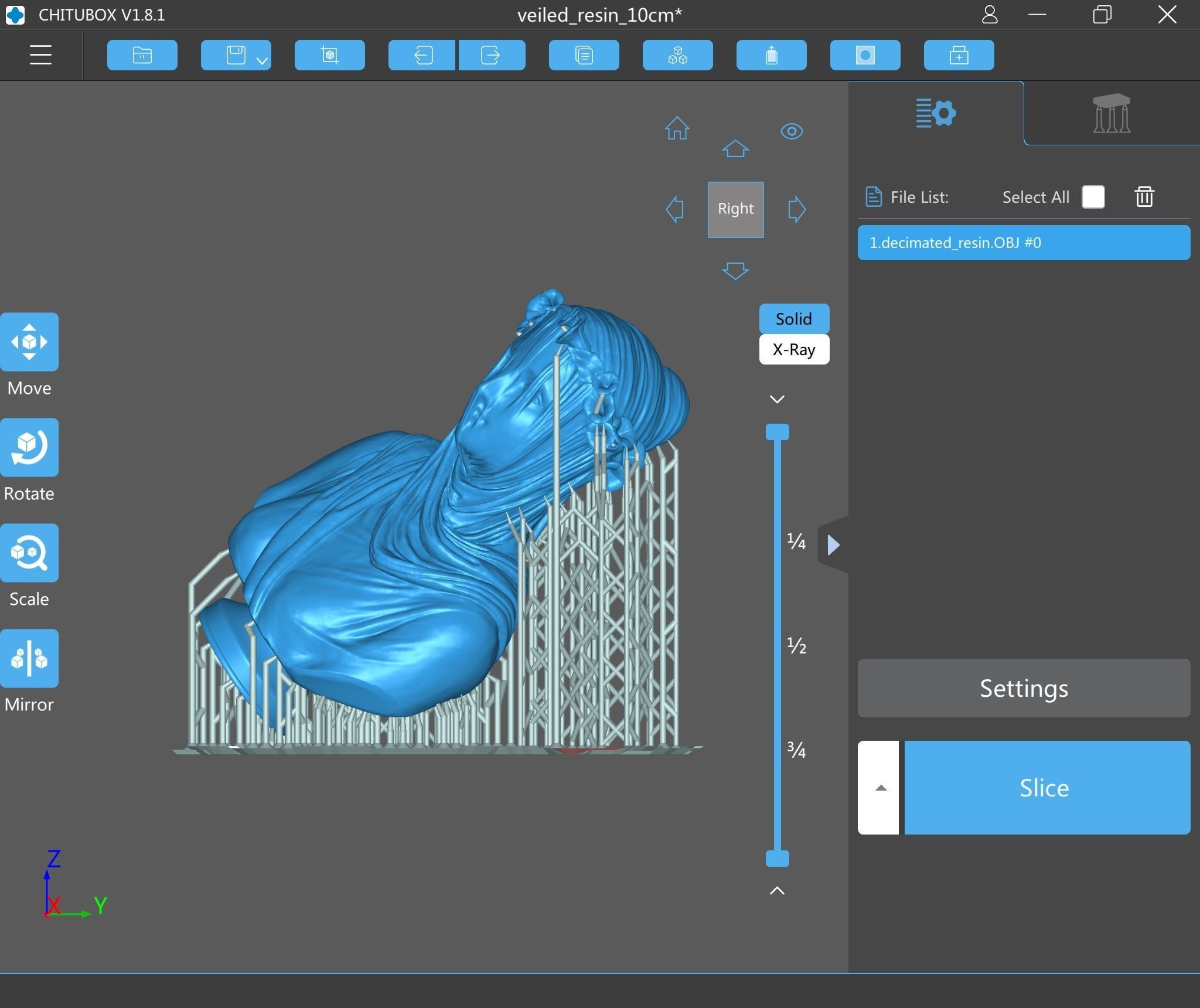 Classical Statue Bust - Veiled Vestal Virgin 3D print model_10