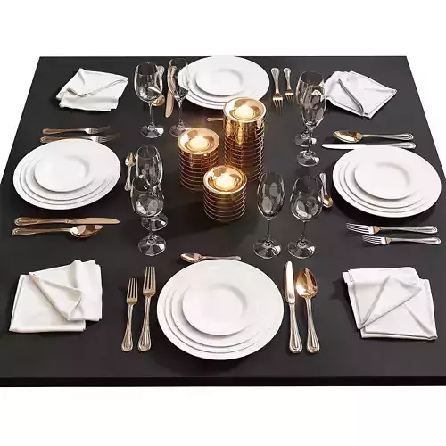 Table setting 17 3D model