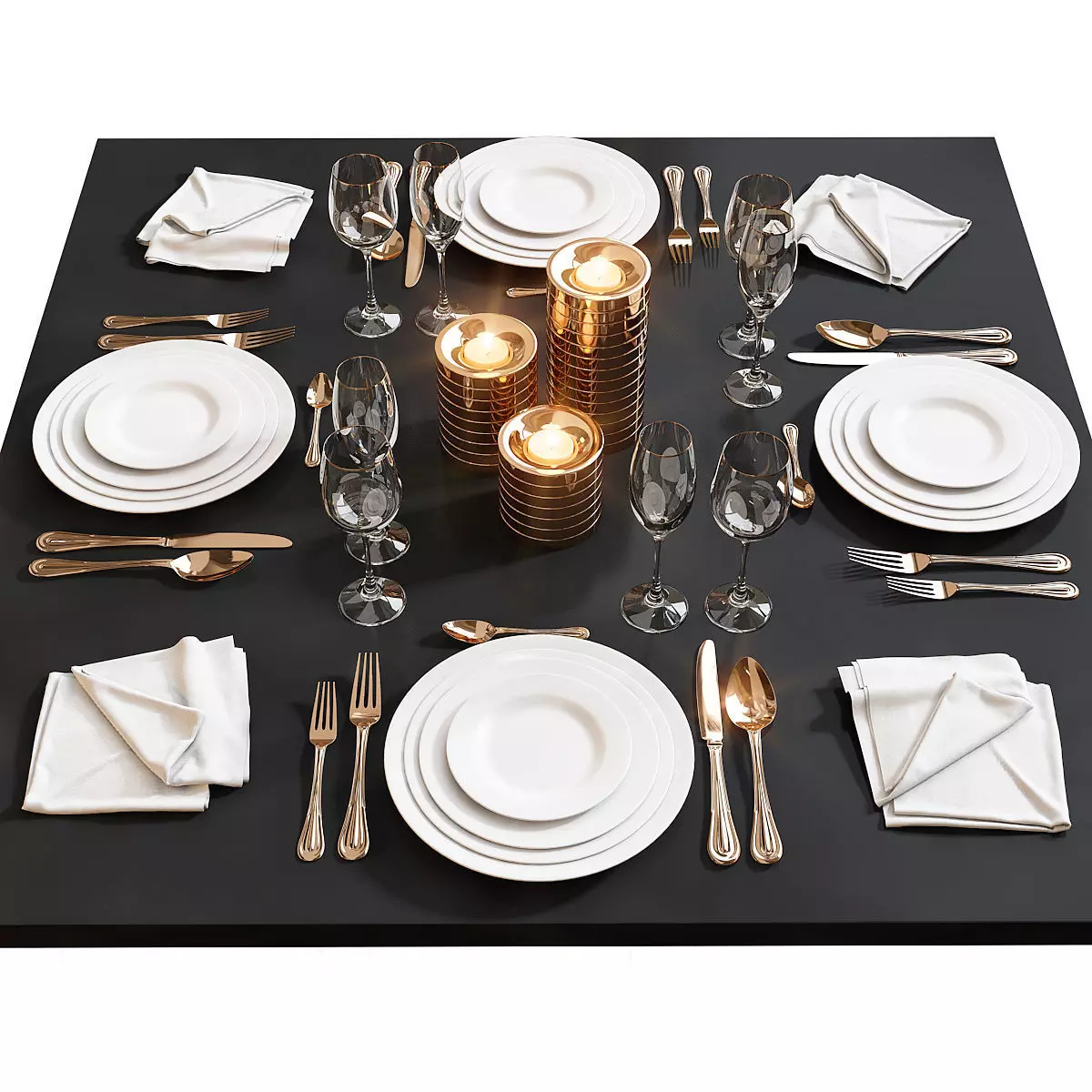 Table setting 17 3D model