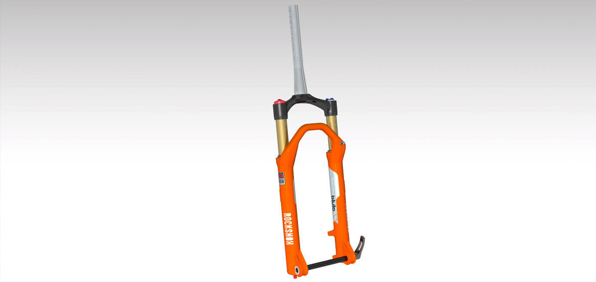 Fork Suspension Fatbike 3D model_2