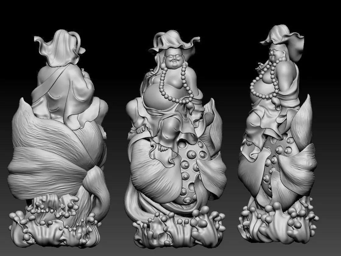  Maitreya buddha 3D model_0