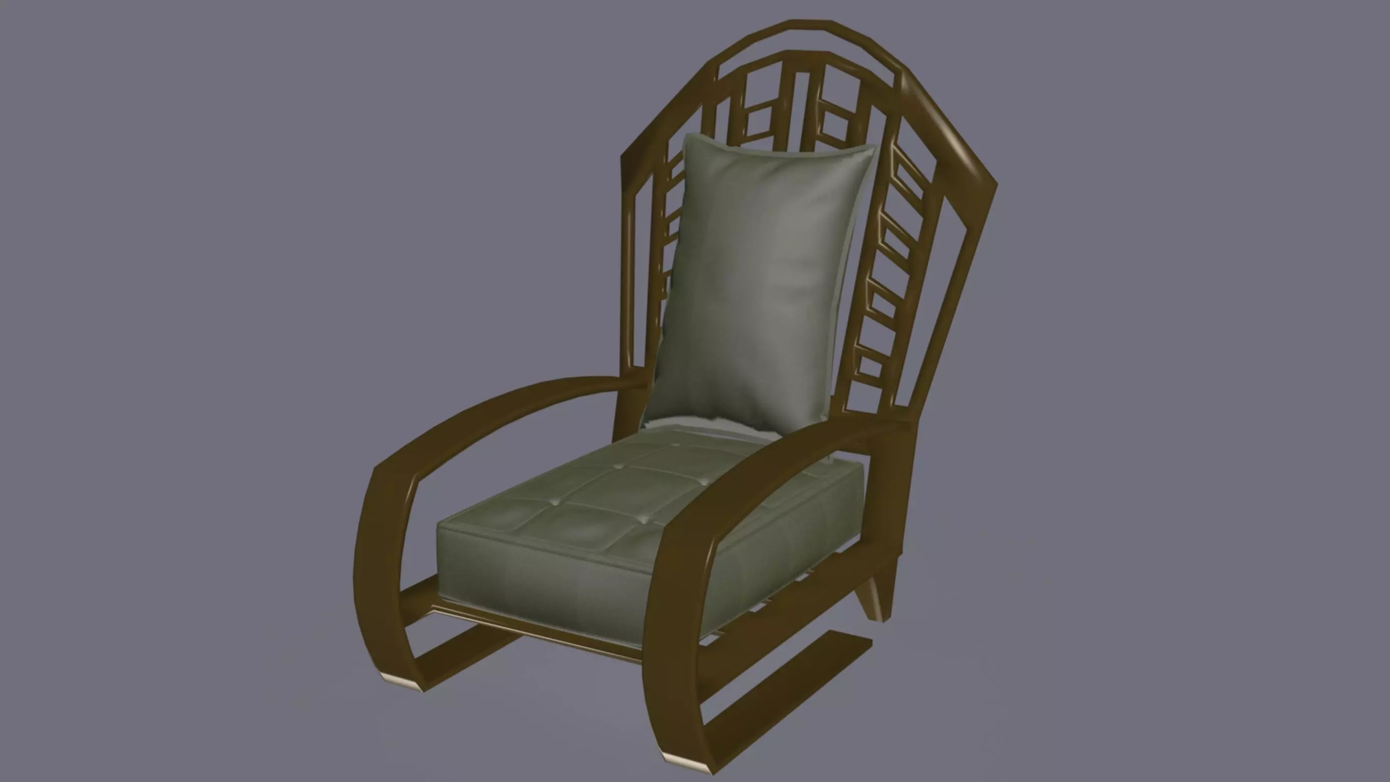 Modern era armchair 3D model