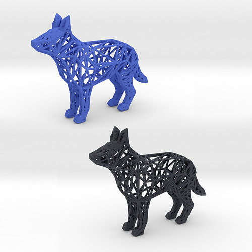 German Shepherd 3D print model