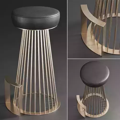 GIOPAGANI RENDEZ-VOUS High stool Low-poly 3D model