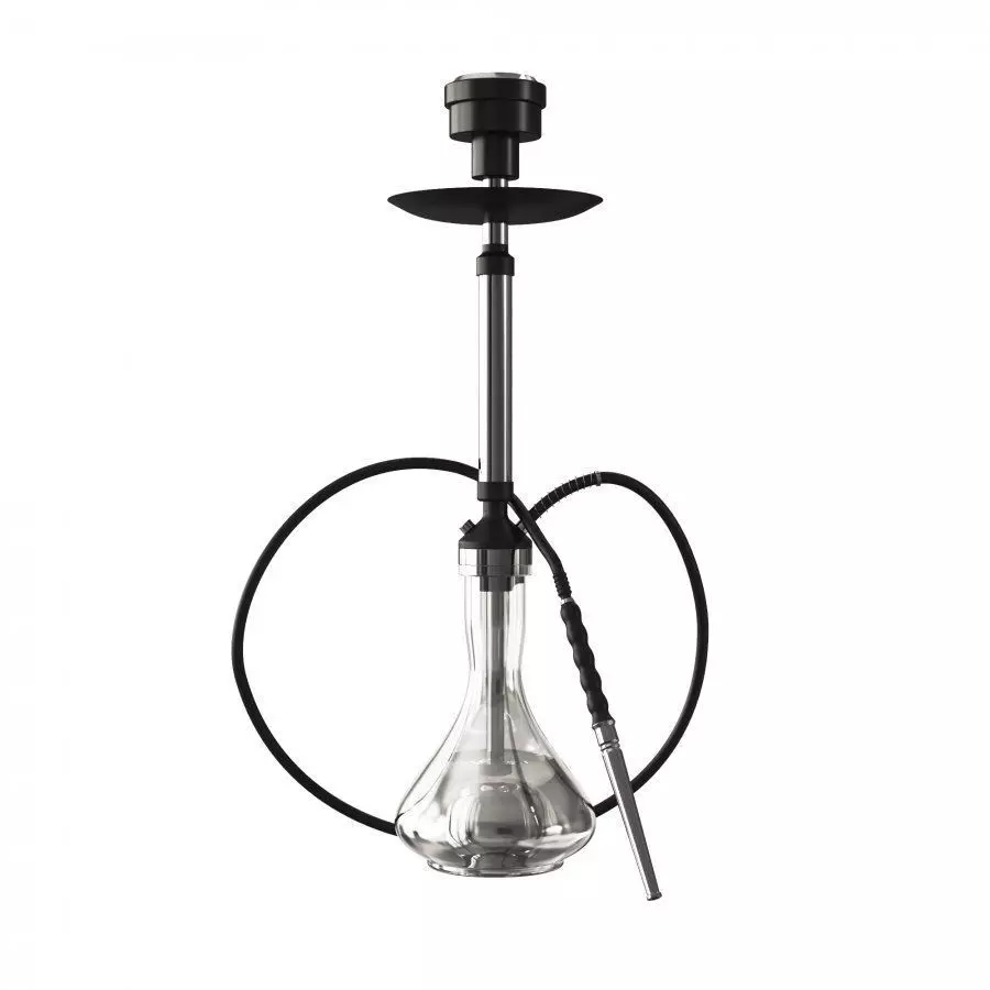 Hookah with glass bowl 3D model_0