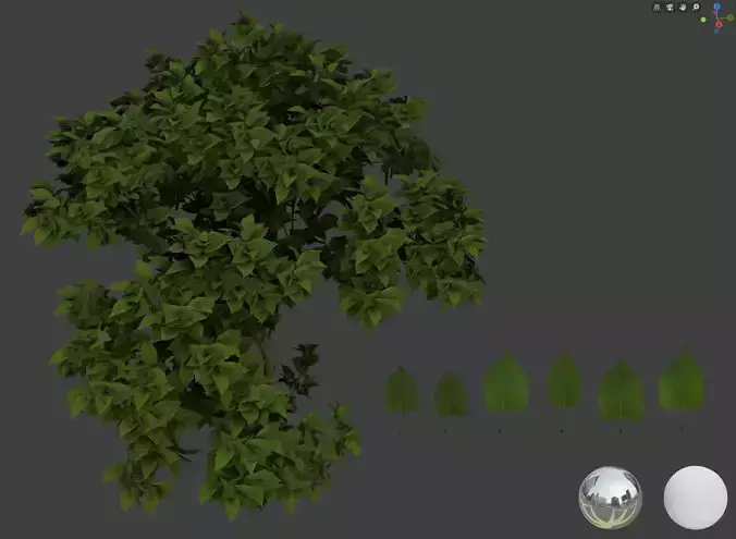 Lilac leaf 3D models