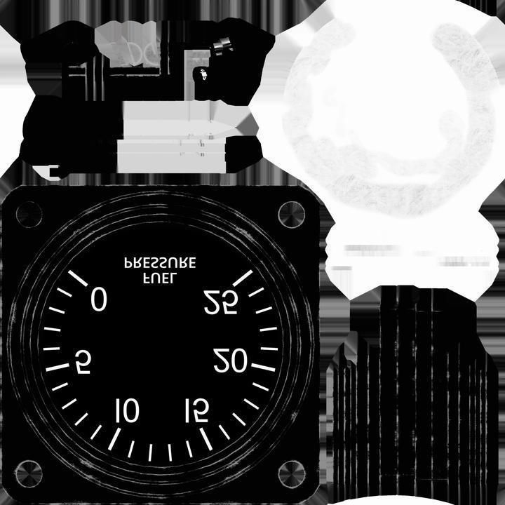 US FUEL PRESSURE GAUGE Low-poly 3D model_7