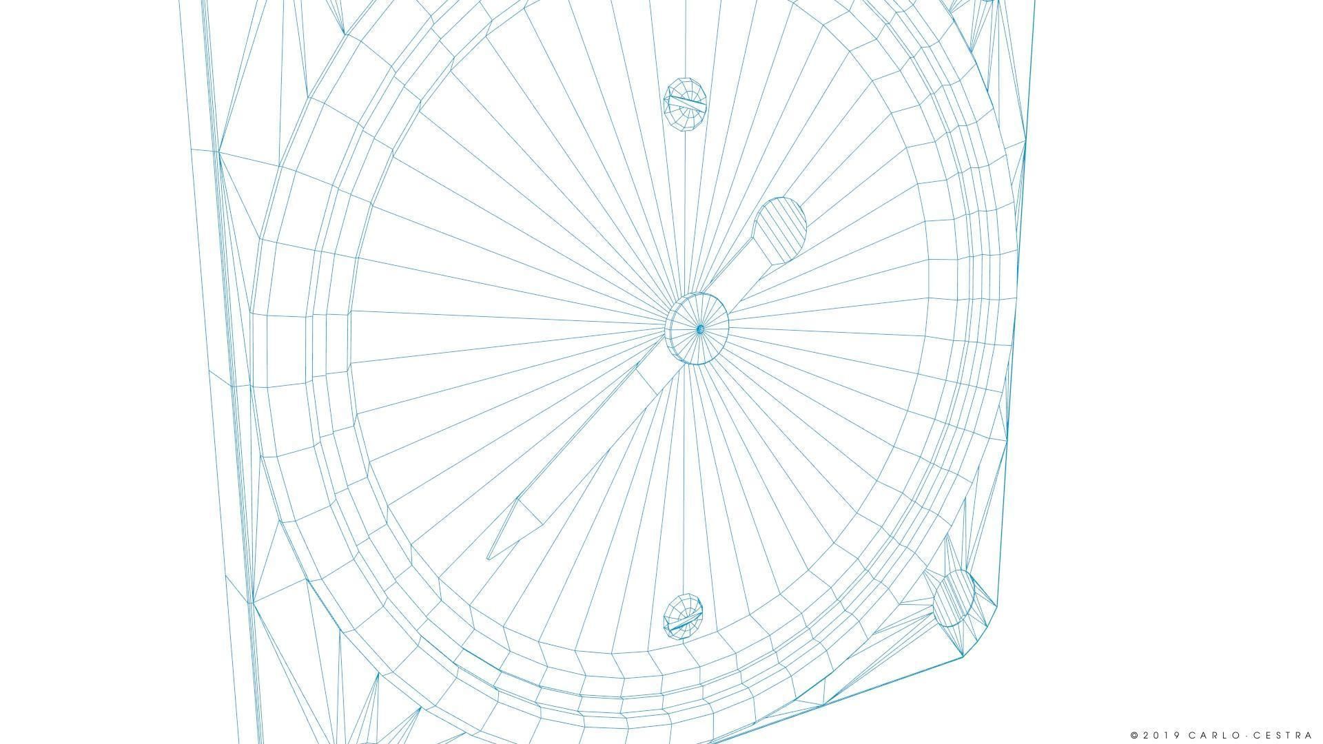 US FUEL PRESSURE GAUGE Low-poly 3D model_18