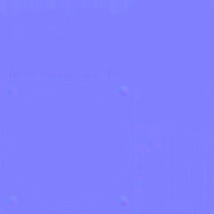 US FUEL PRESSURE GAUGE Low-poly 3D model_8