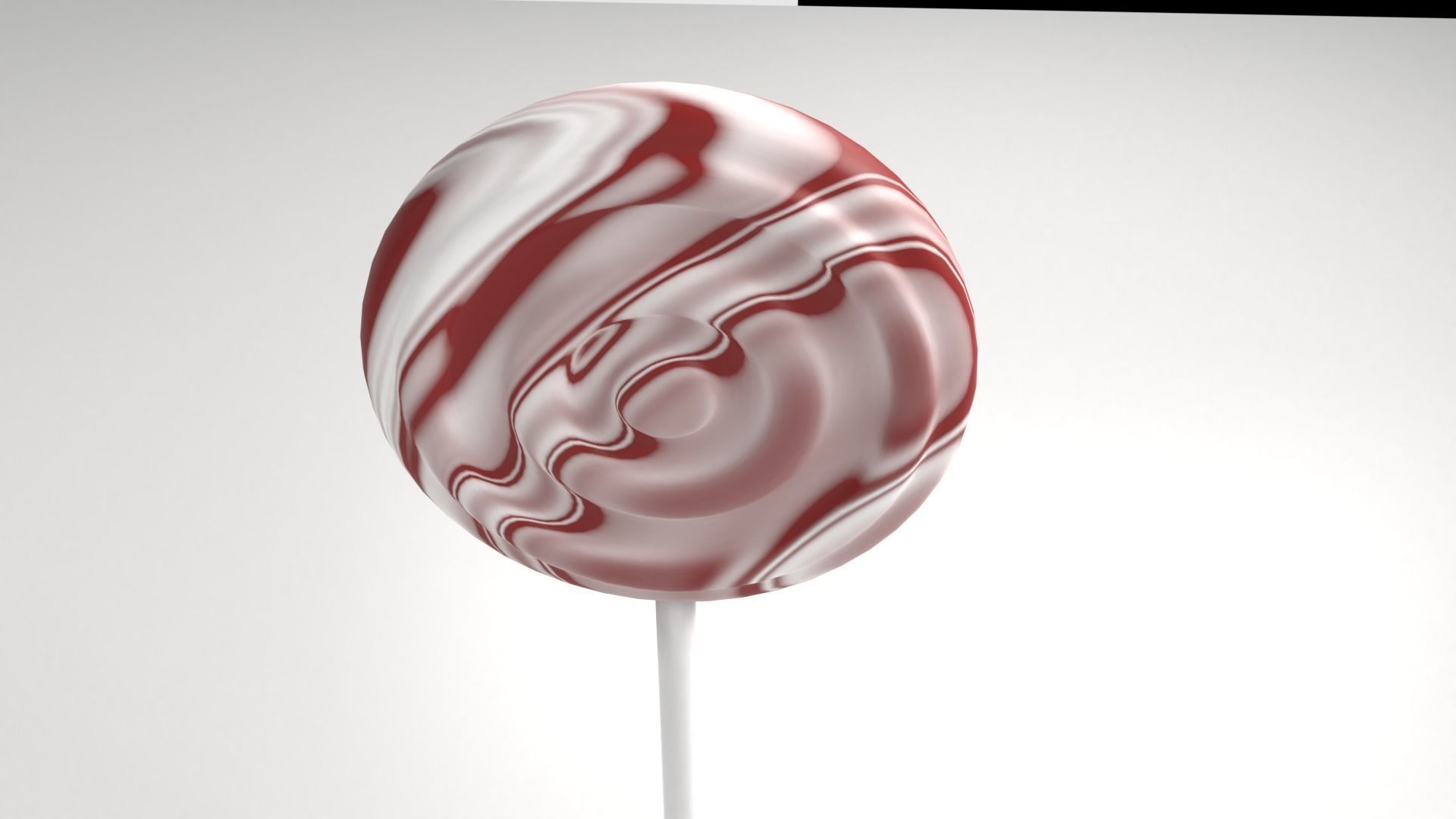 Red White Lollipop 2 3D model_3