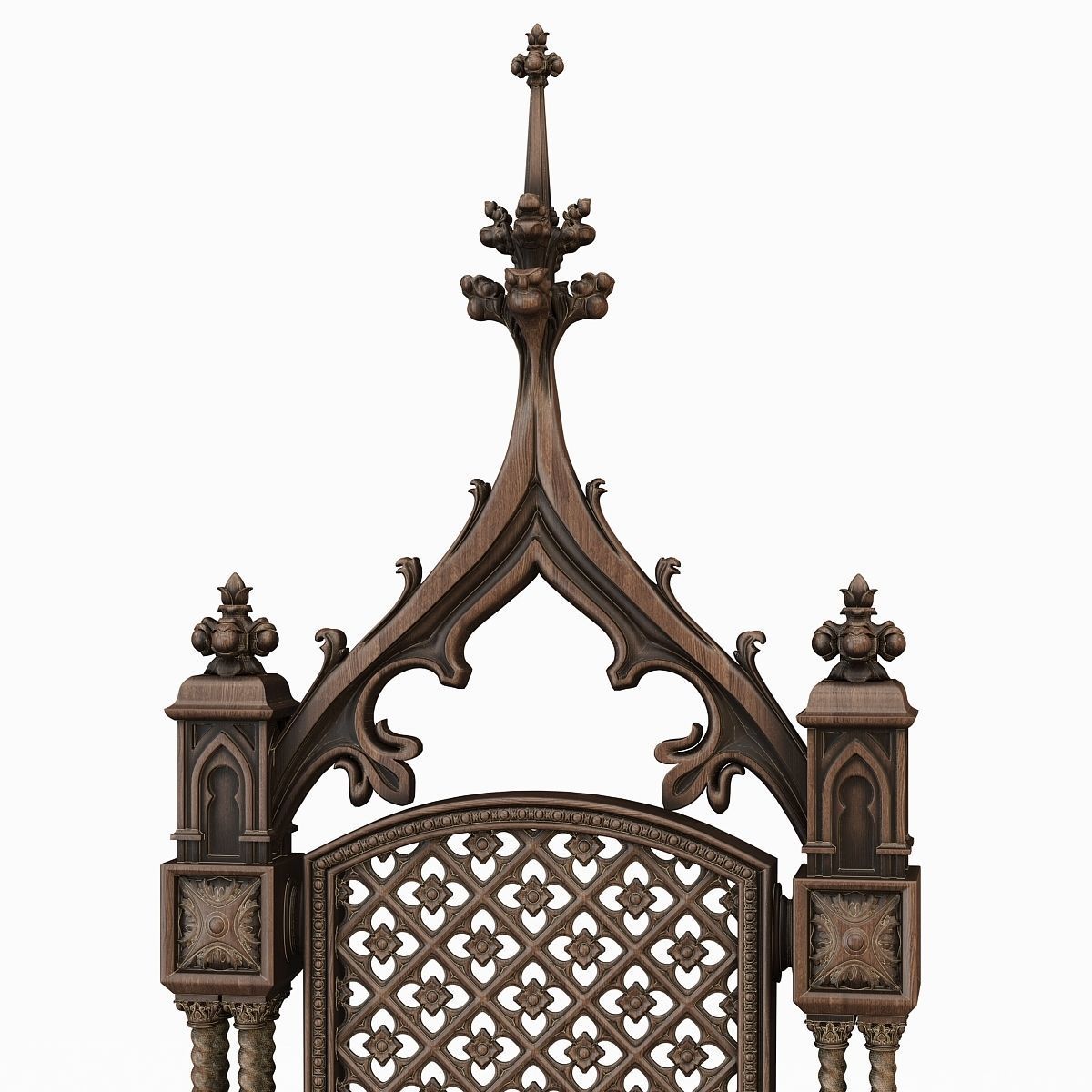 Gothic Throne 3D model_3