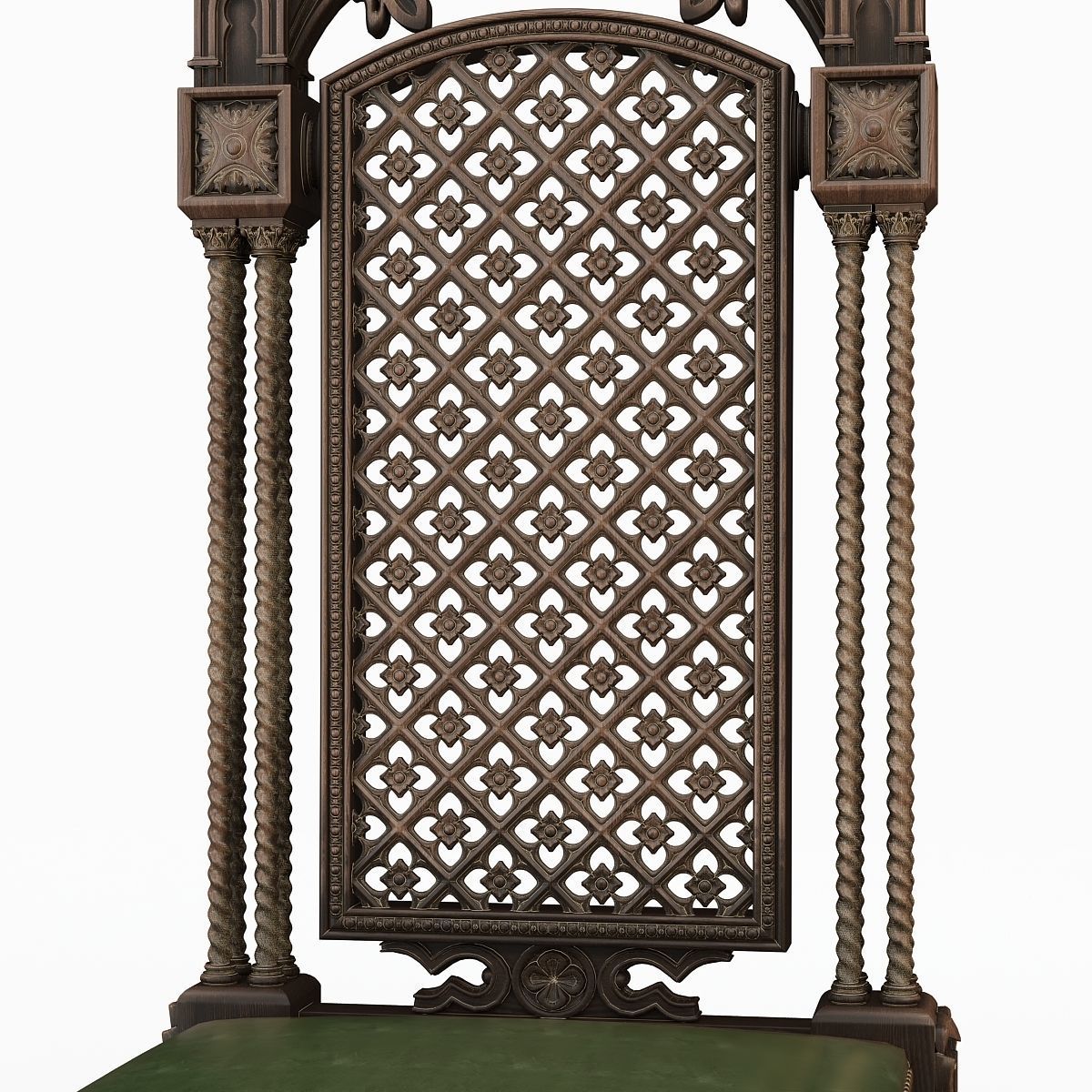 Gothic Throne 3D model_5