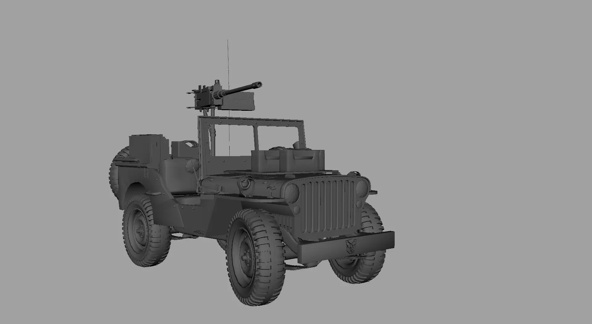 Willys Army Jeep  3D model_0