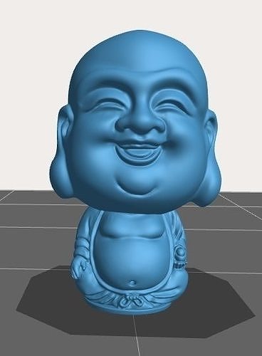 MILEFO smiling buddha figurine Free 3D print model