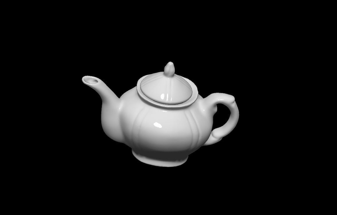 Teapot 3d model for animation 3D print model_1