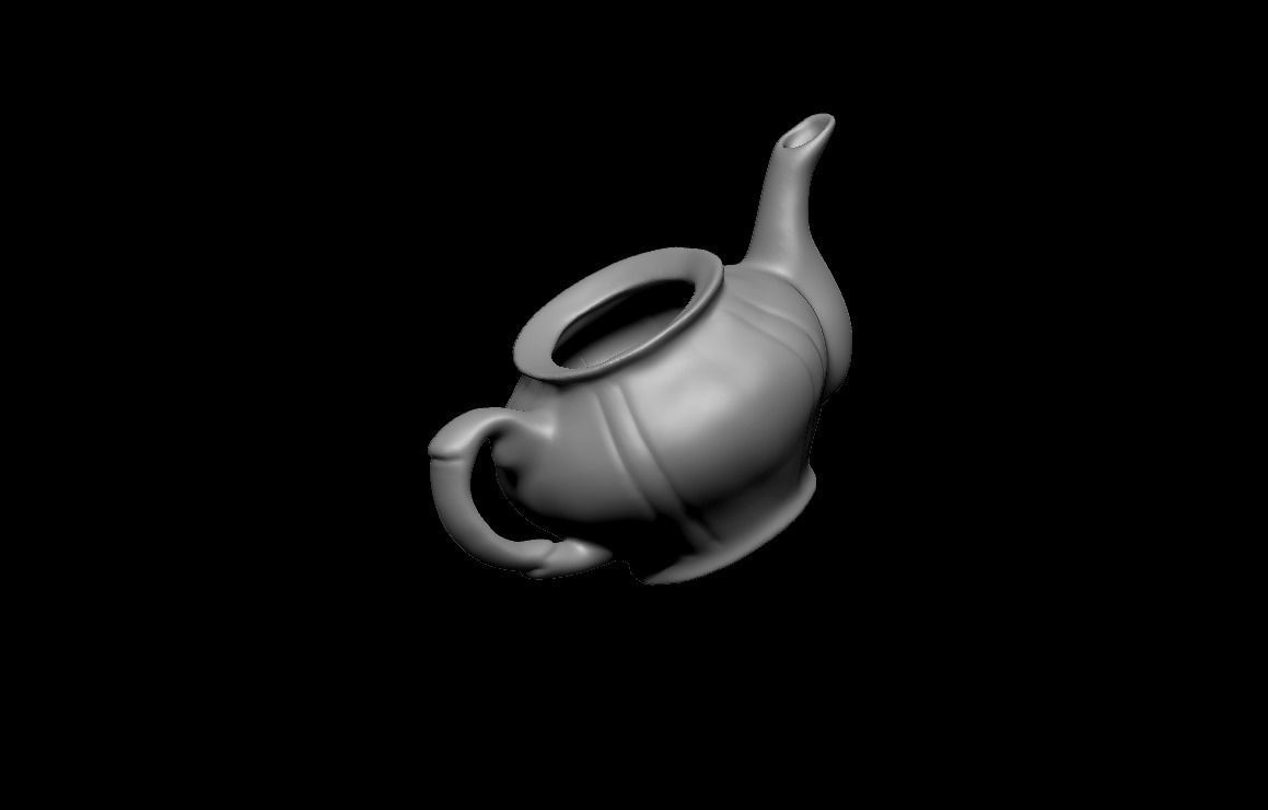 Teapot 3d model for animation 3D print model_4