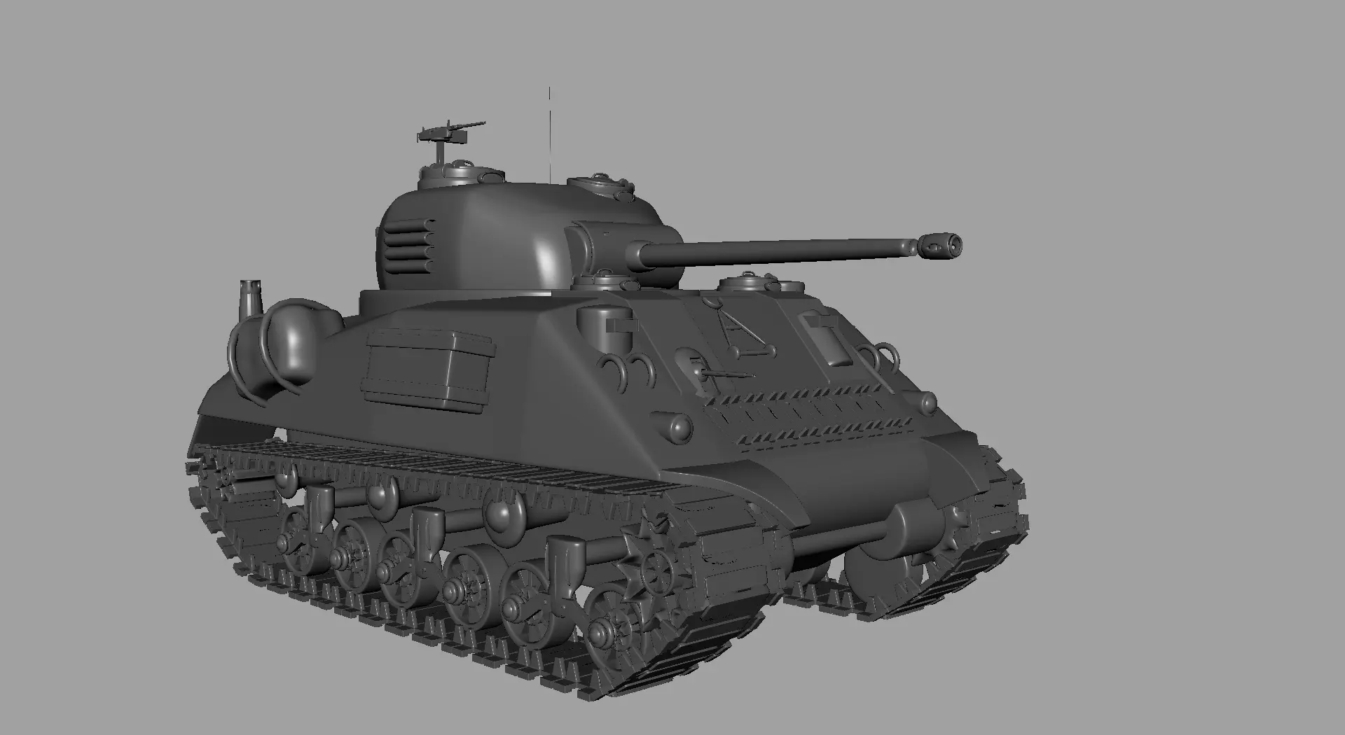 M4 Sherman Tank 3D model_0