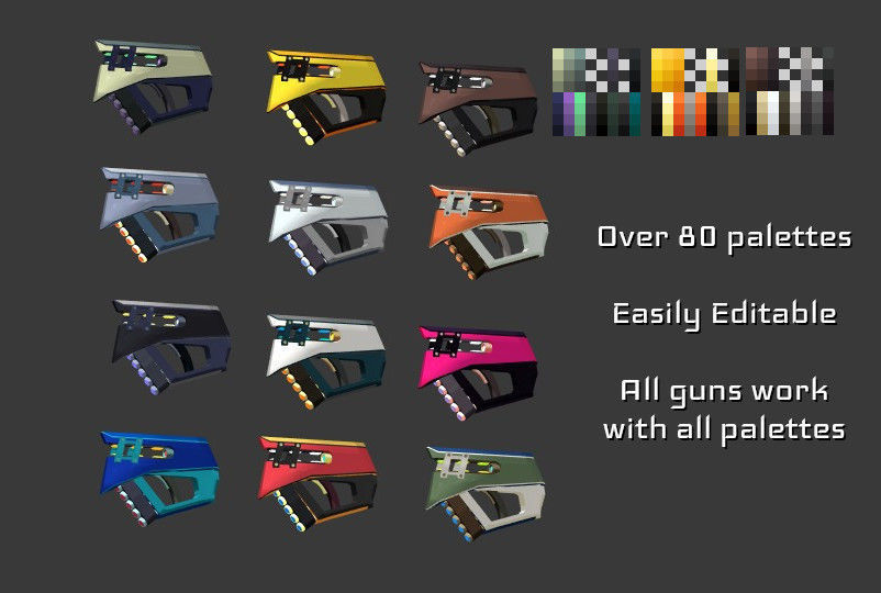 ASV SciFi Guns Volume 02 Low-poly 3D model_2