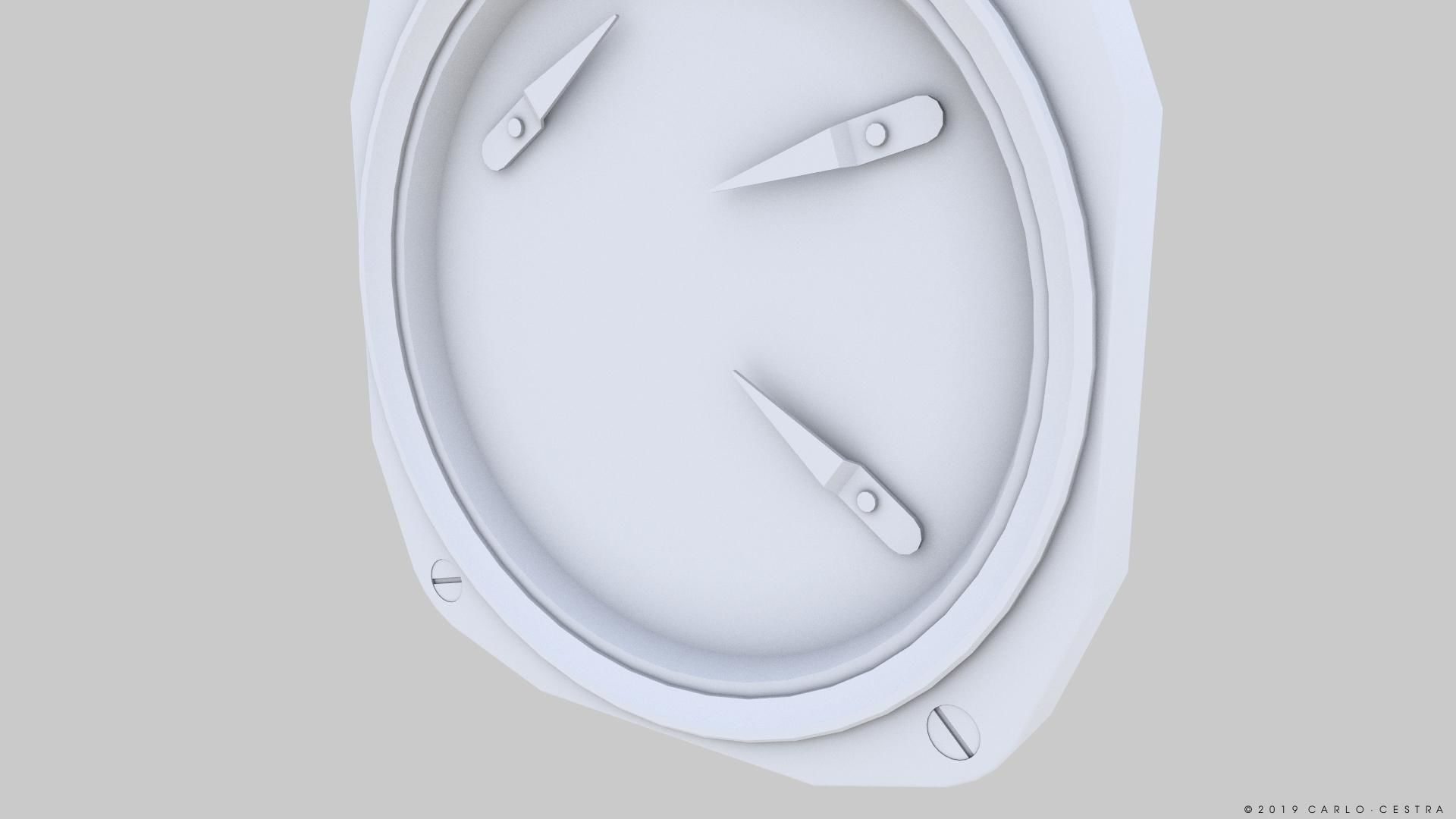 US FUEL QUANTITY GAUGE Low-poly 3D model_12