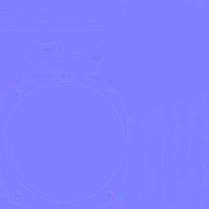 US FUEL QUANTITY GAUGE Low-poly 3D model_7