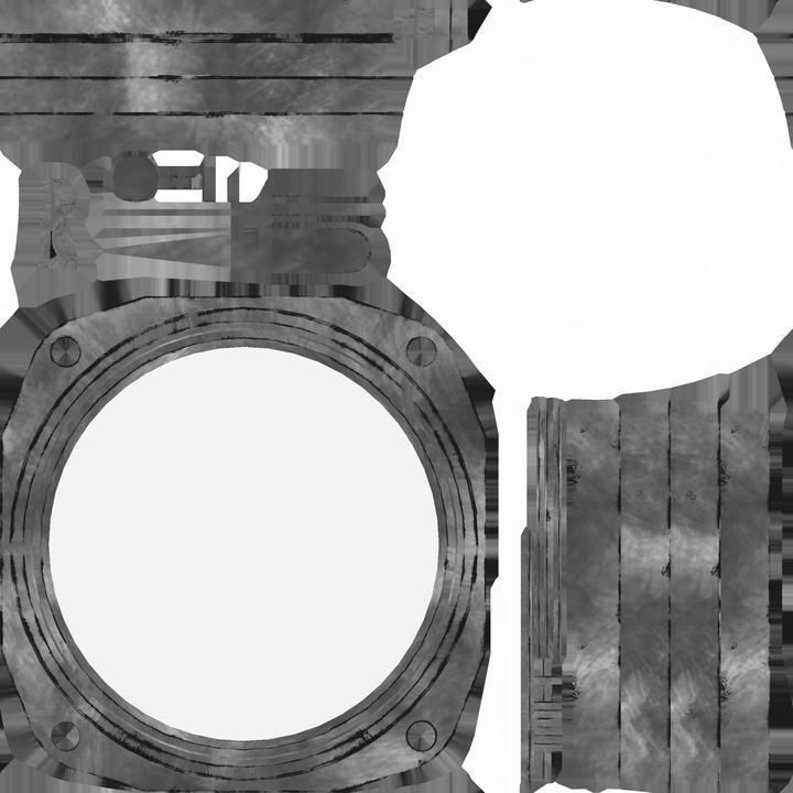 US FUEL QUANTITY GAUGE Low-poly 3D model_8