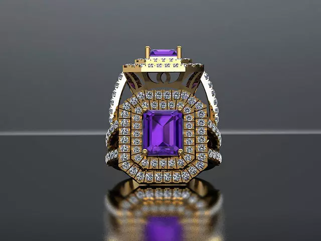 Luxurious Ring  3D print model_0