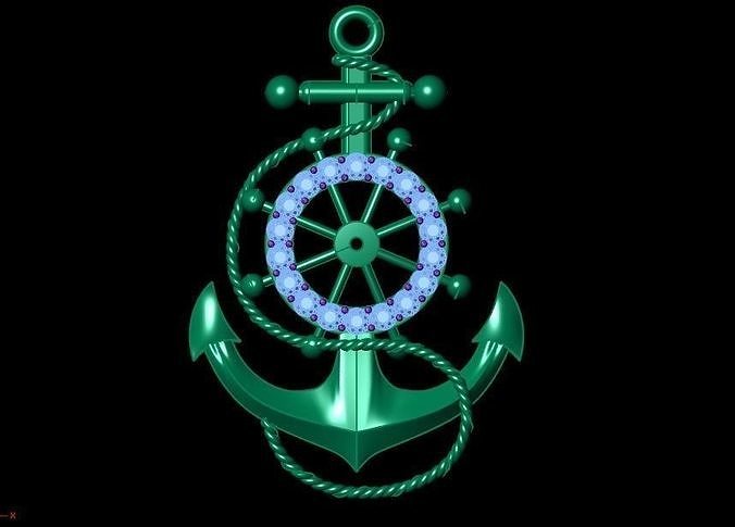 Anchor Pendant 3D model