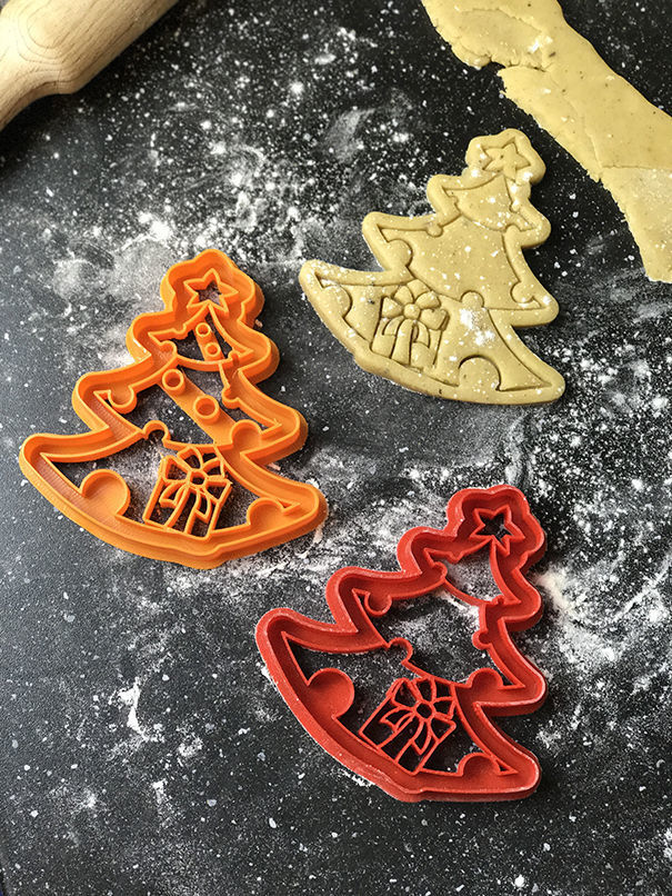 Christmas tree cookie cutter 3d print model 3D print model_8