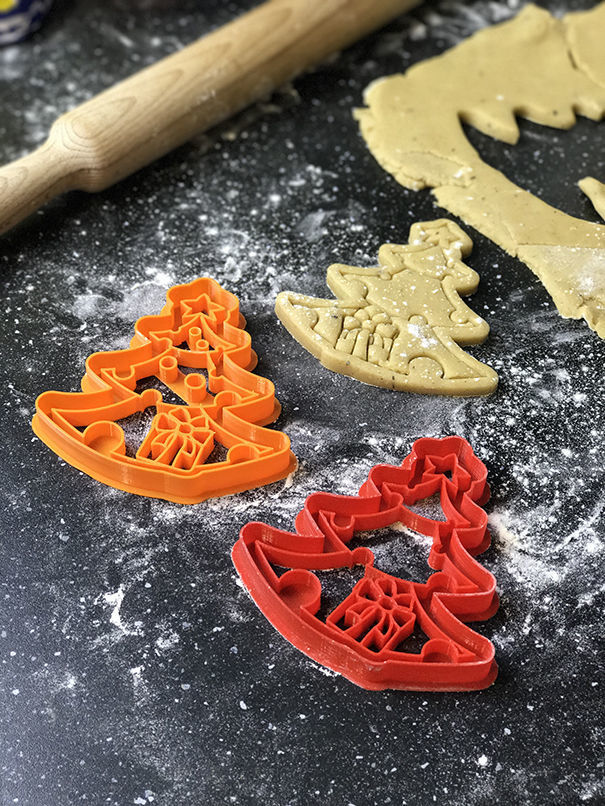 Christmas tree cookie cutter 3d print model 3D print model_3