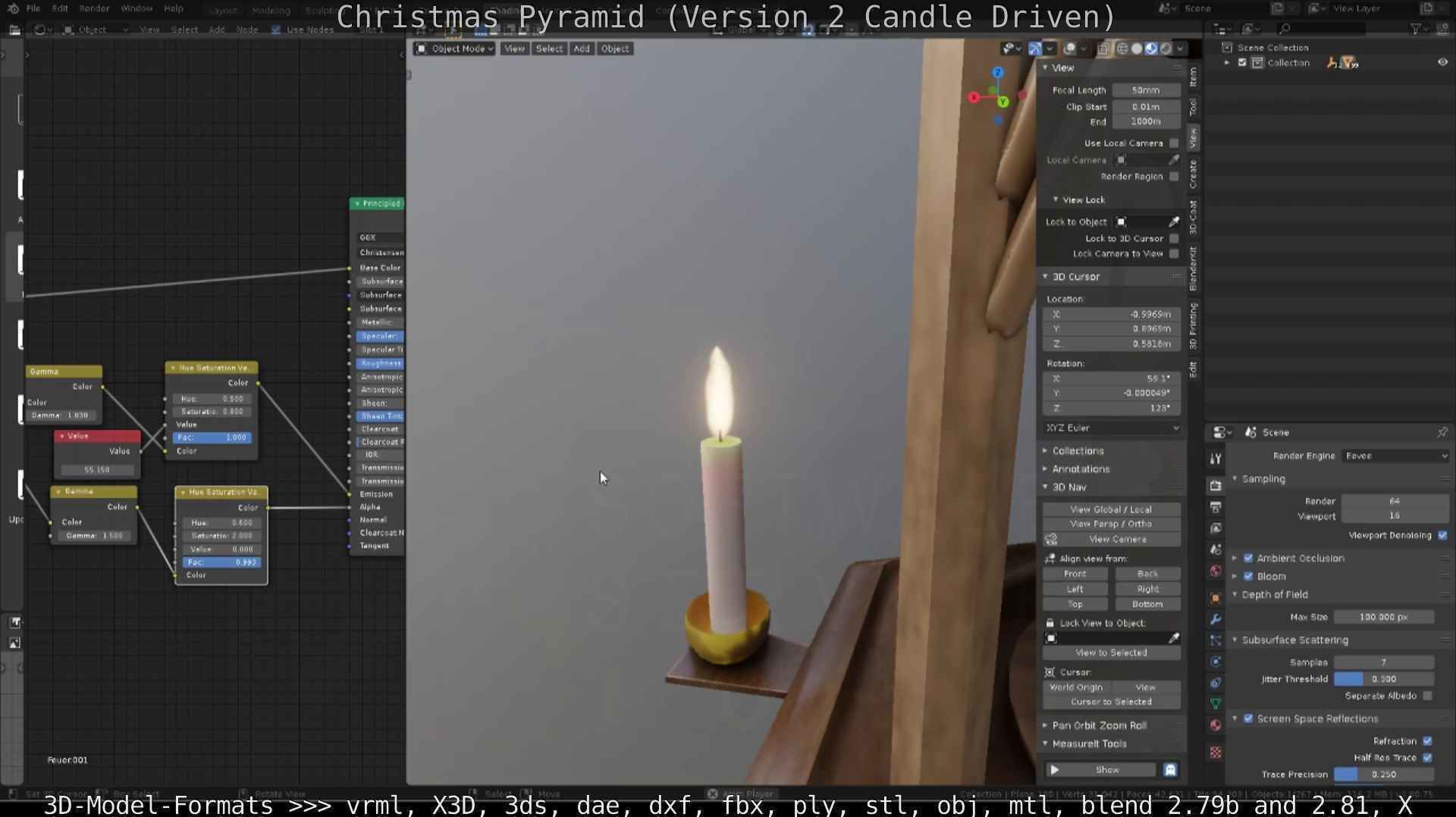 Christmas Pyramid Version 2 Low-poly 3D model_57