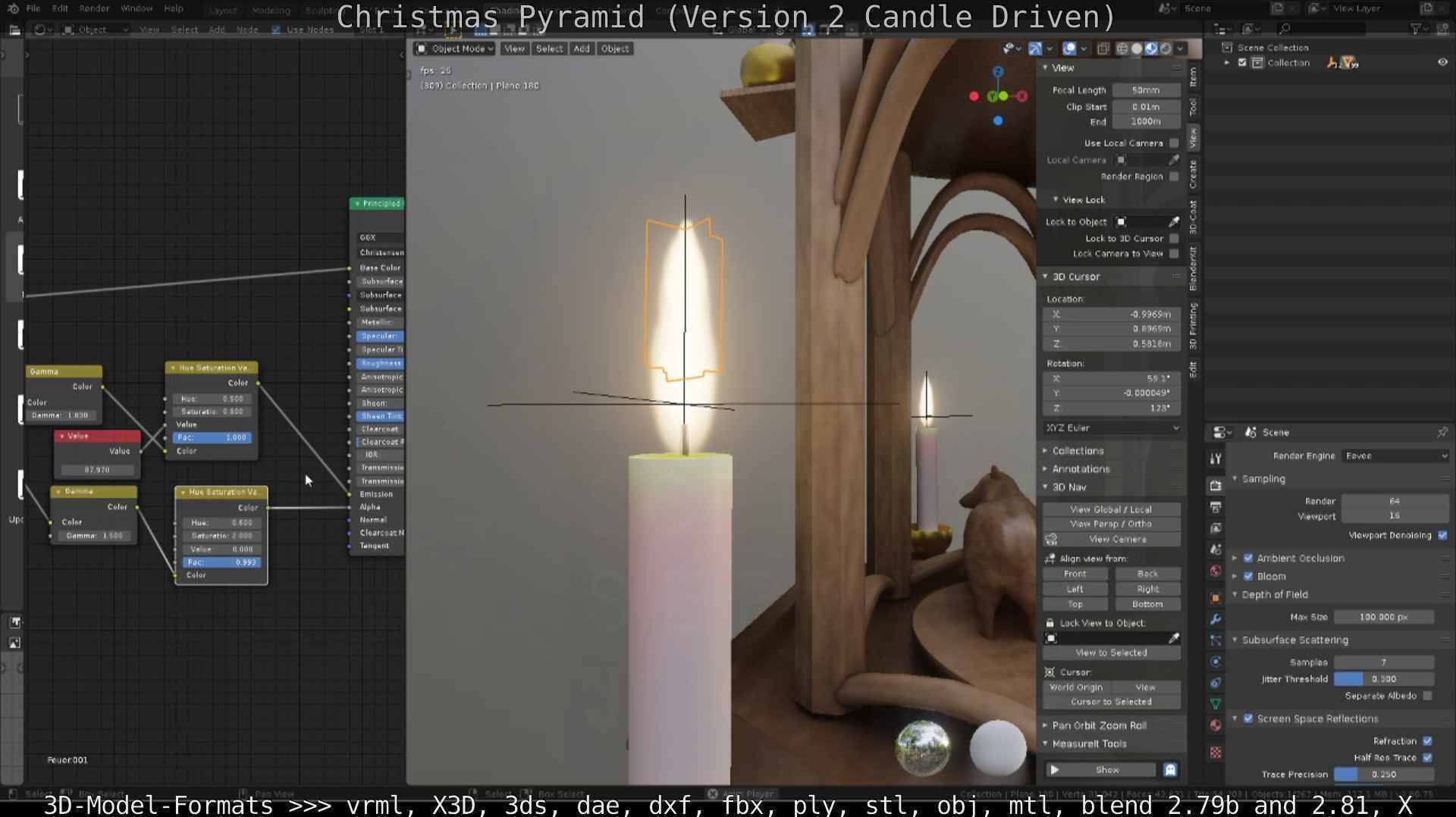 Christmas Pyramid Version 2 Low-poly 3D model_45