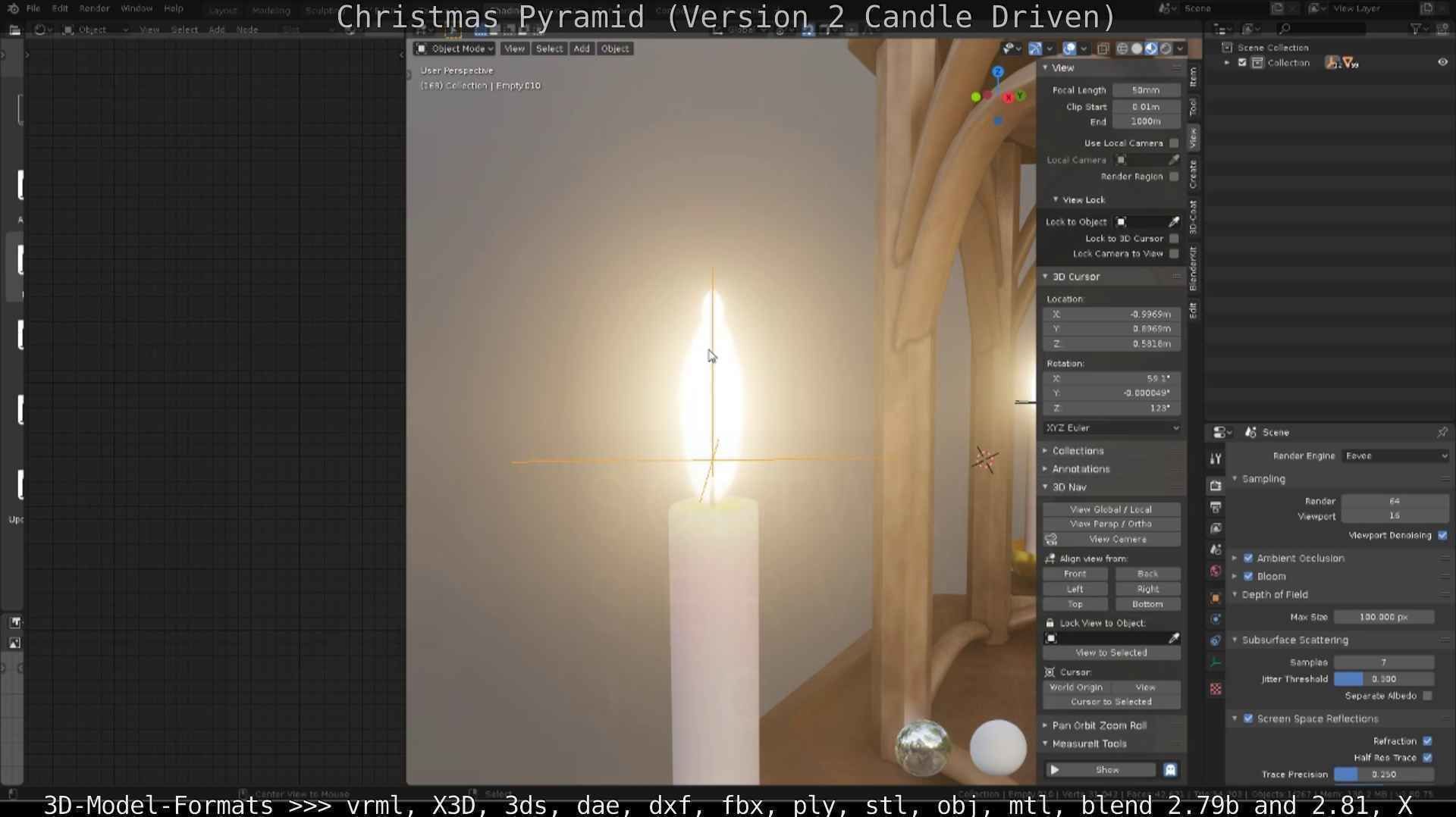 Christmas Pyramid Version 2 Low-poly 3D model_18