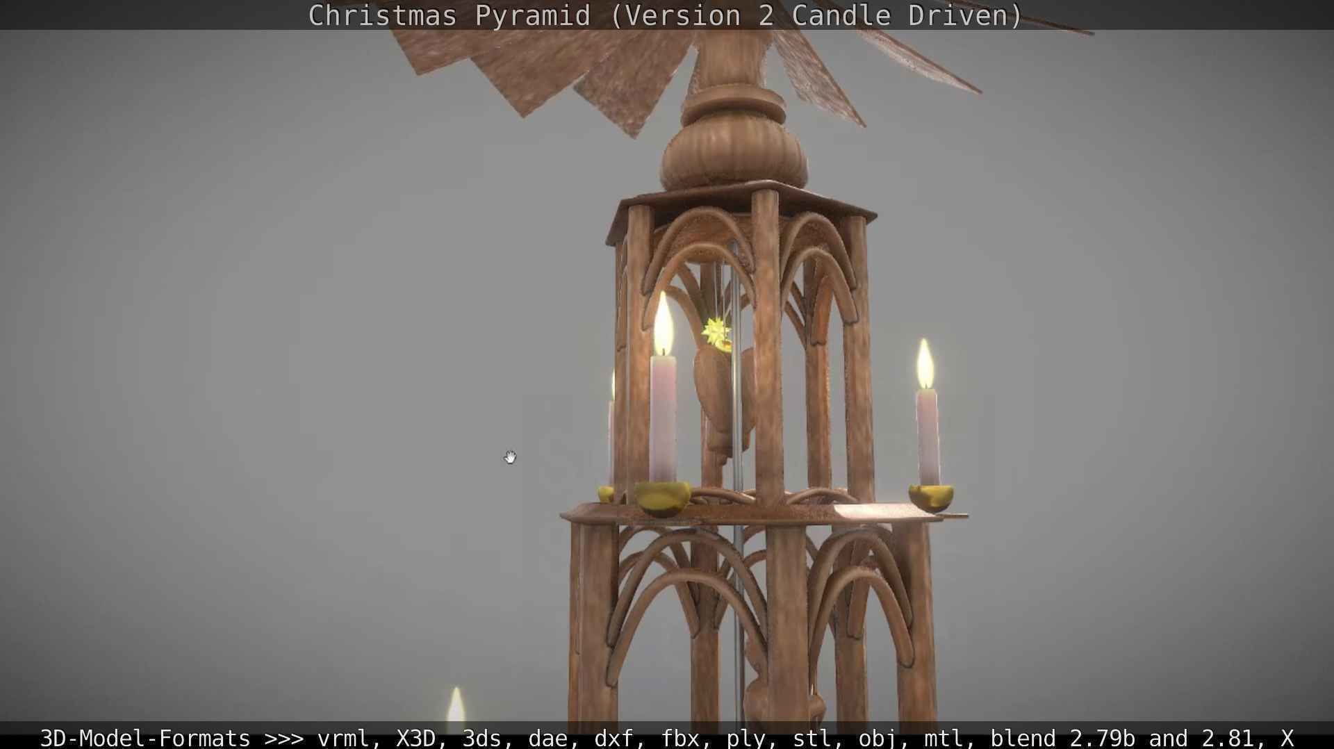 Christmas Pyramid Version 2 Low-poly 3D model_22