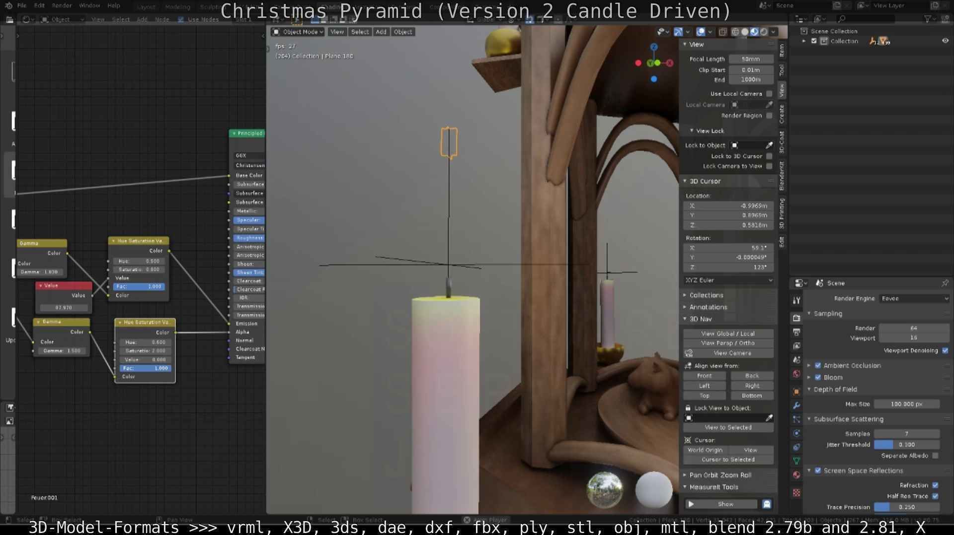 Christmas Pyramid Version 2 Low-poly 3D model_41