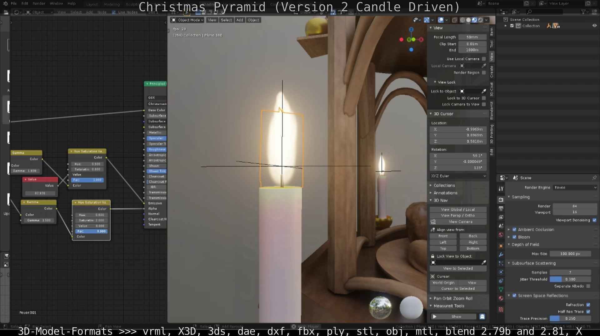 Christmas Pyramid Version 2 Low-poly 3D model_46