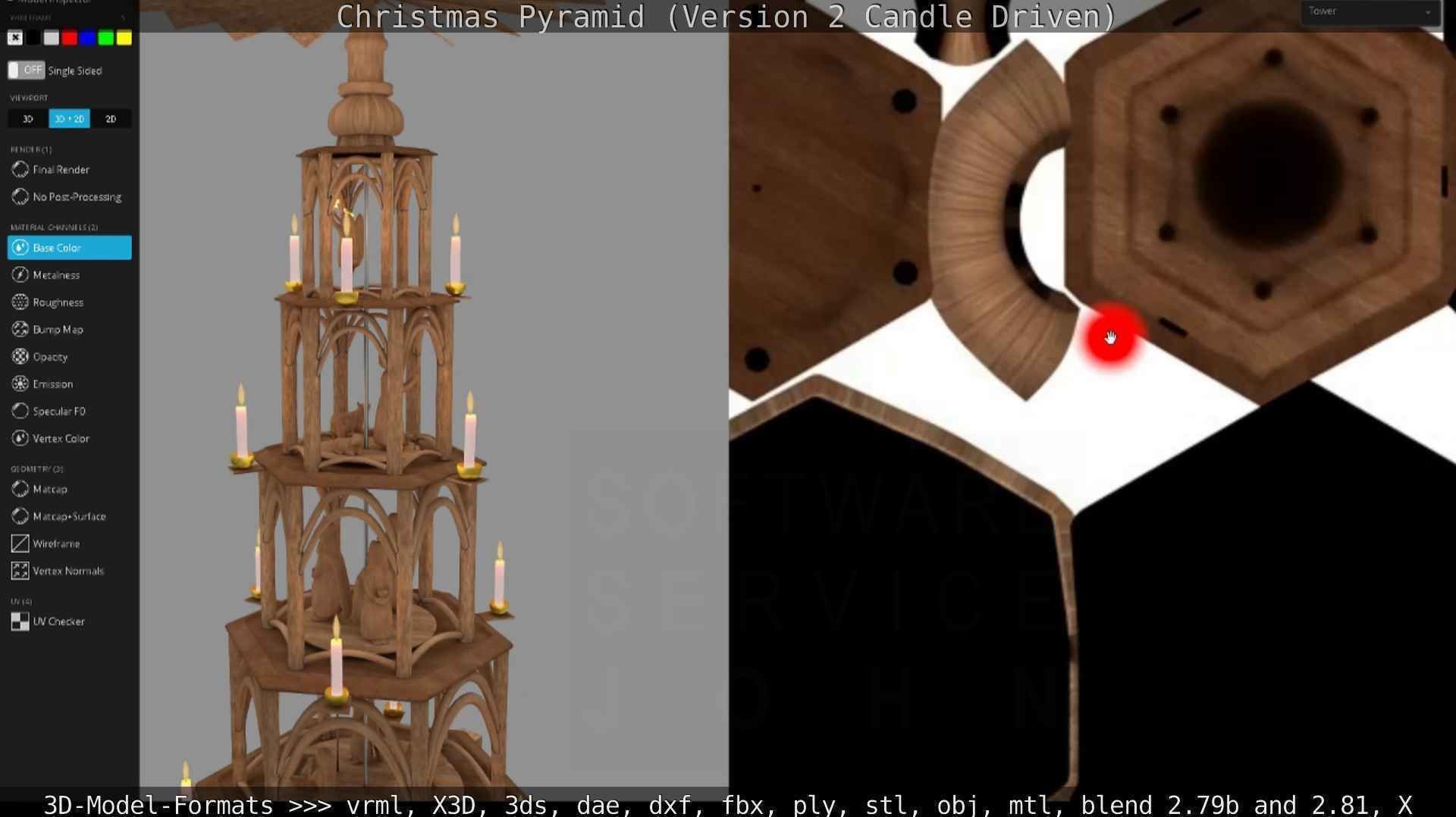 Christmas Pyramid Version 2 Low-poly 3D model_122