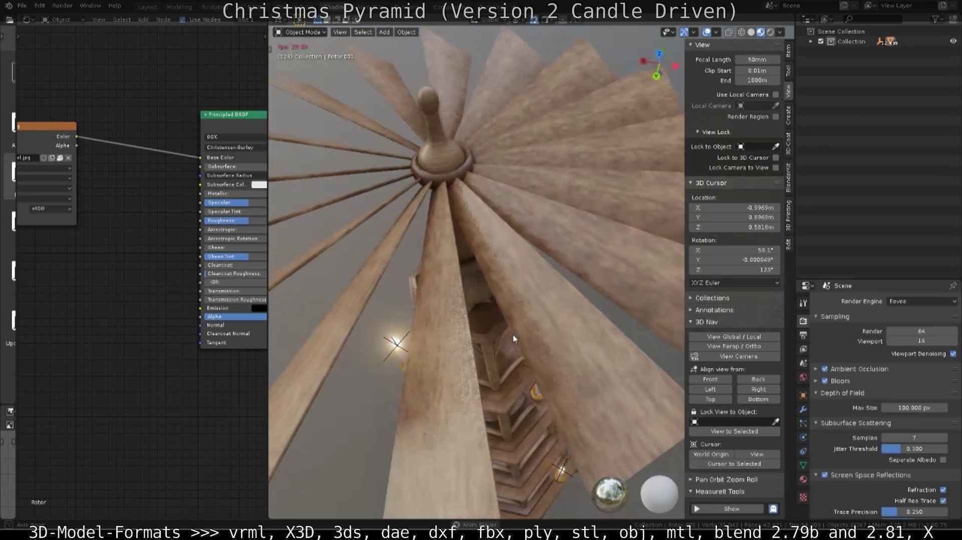 Christmas Pyramid Version 2 Low-poly 3D model_11