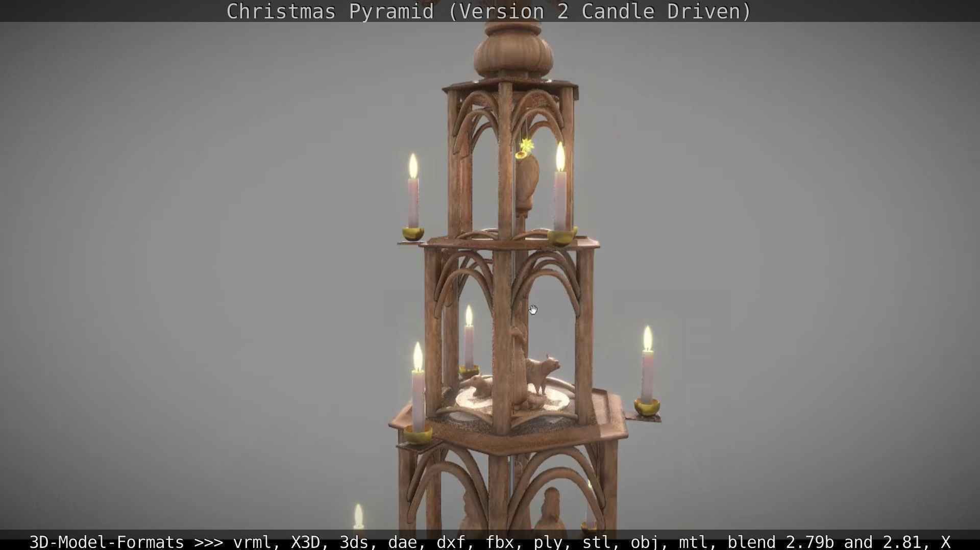 Christmas Pyramid Version 2 Low-poly 3D model_109