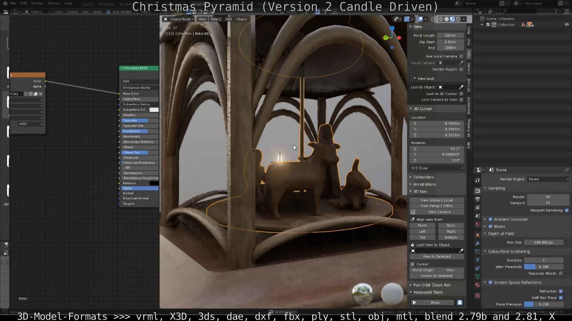 Christmas Pyramid Version 2 Low-poly 3D model_71