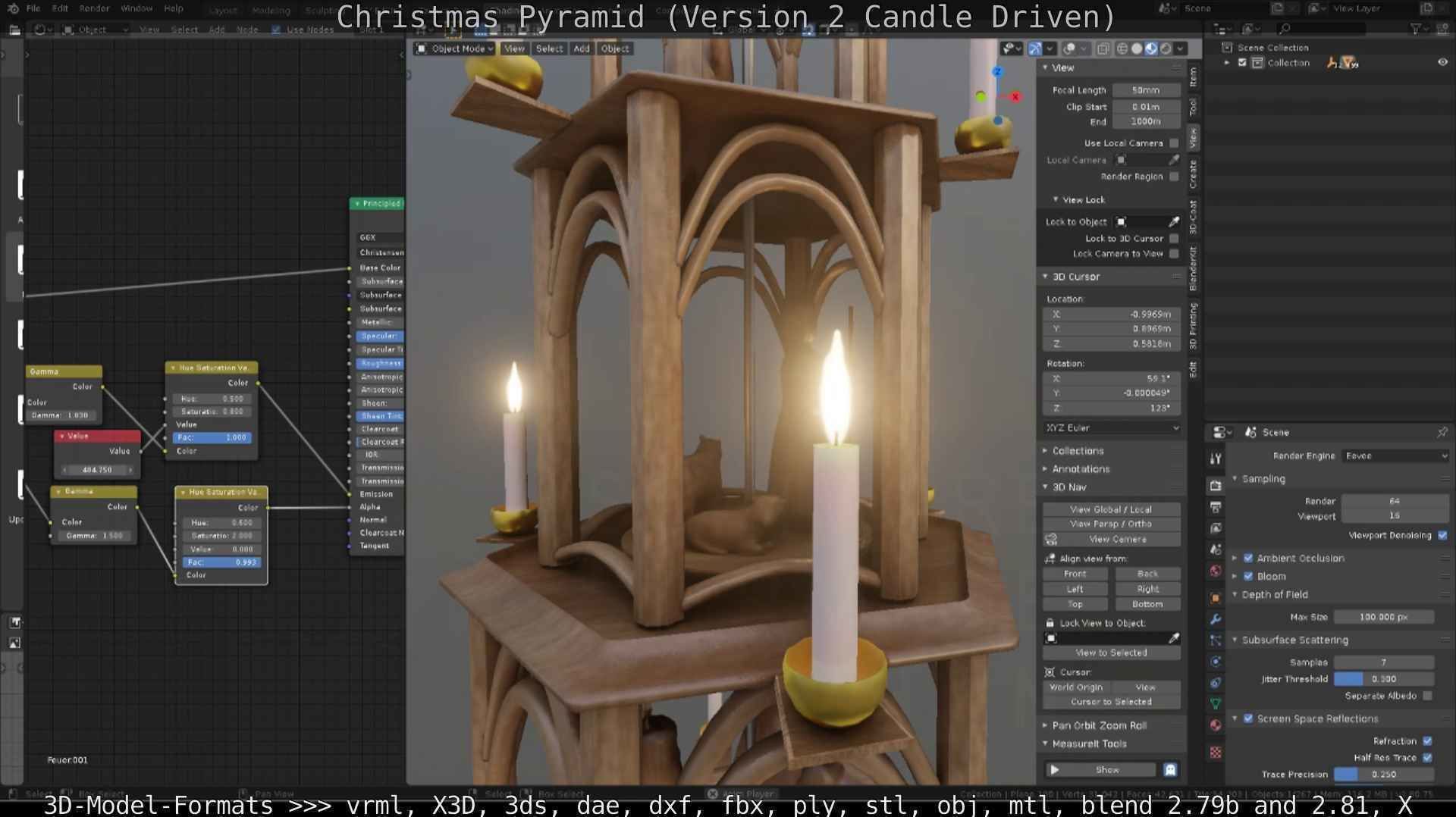 Christmas Pyramid Version 2 Low-poly 3D model_59