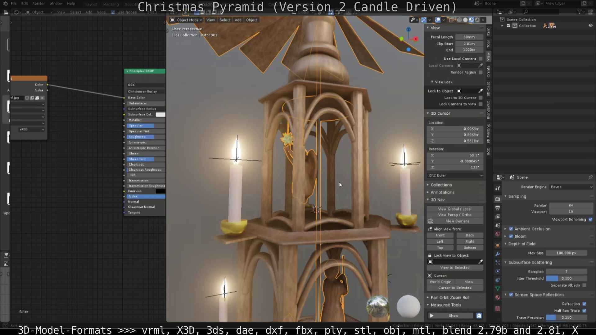 Christmas Pyramid Version 2 Low-poly 3D model_85
