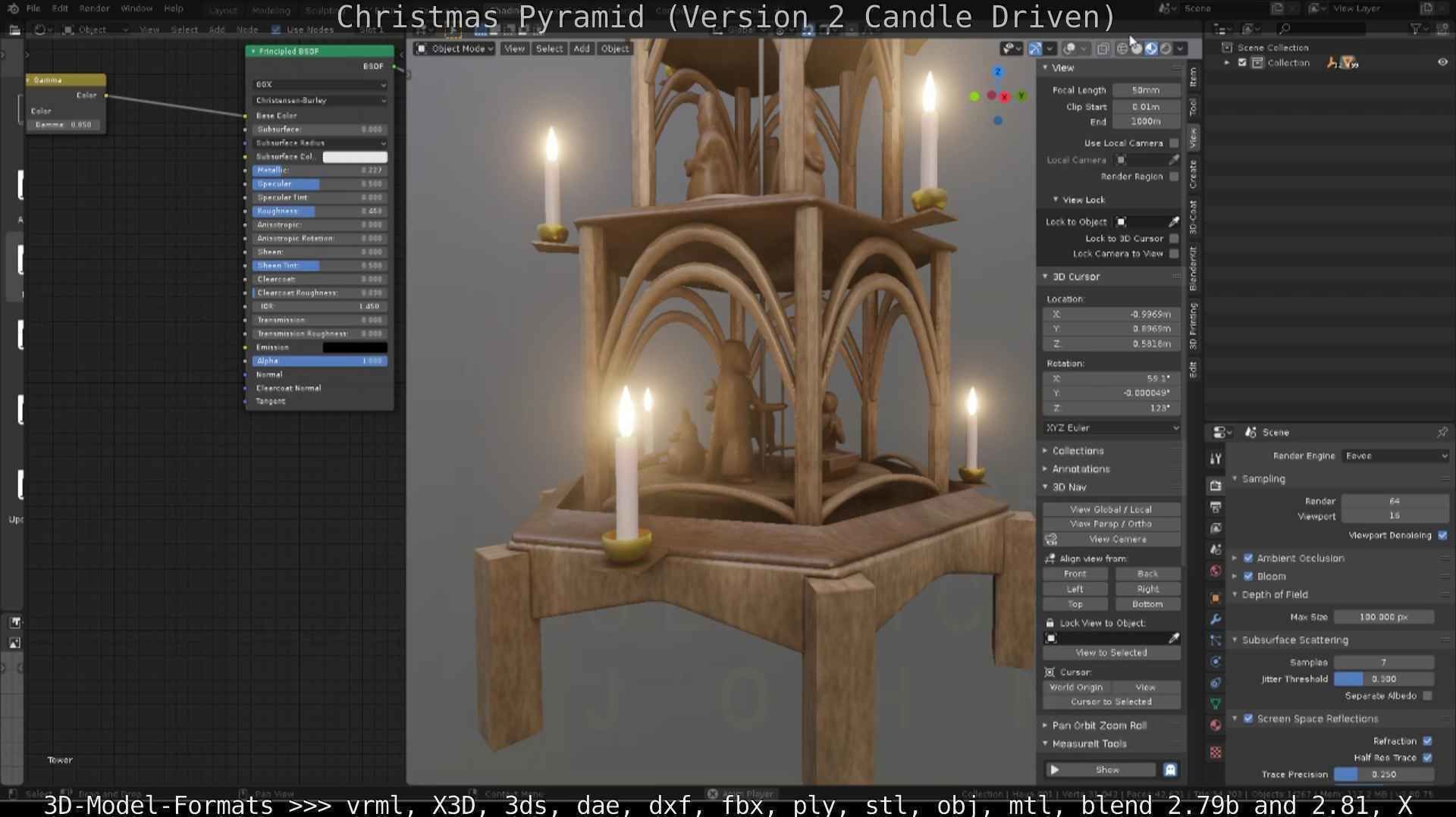 Christmas Pyramid Version 2 Low-poly 3D model_65